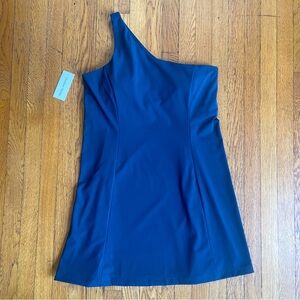NWT Outdoor Voices One Shoulder Dress - Blue Dark Sky color - Women’s - Size L